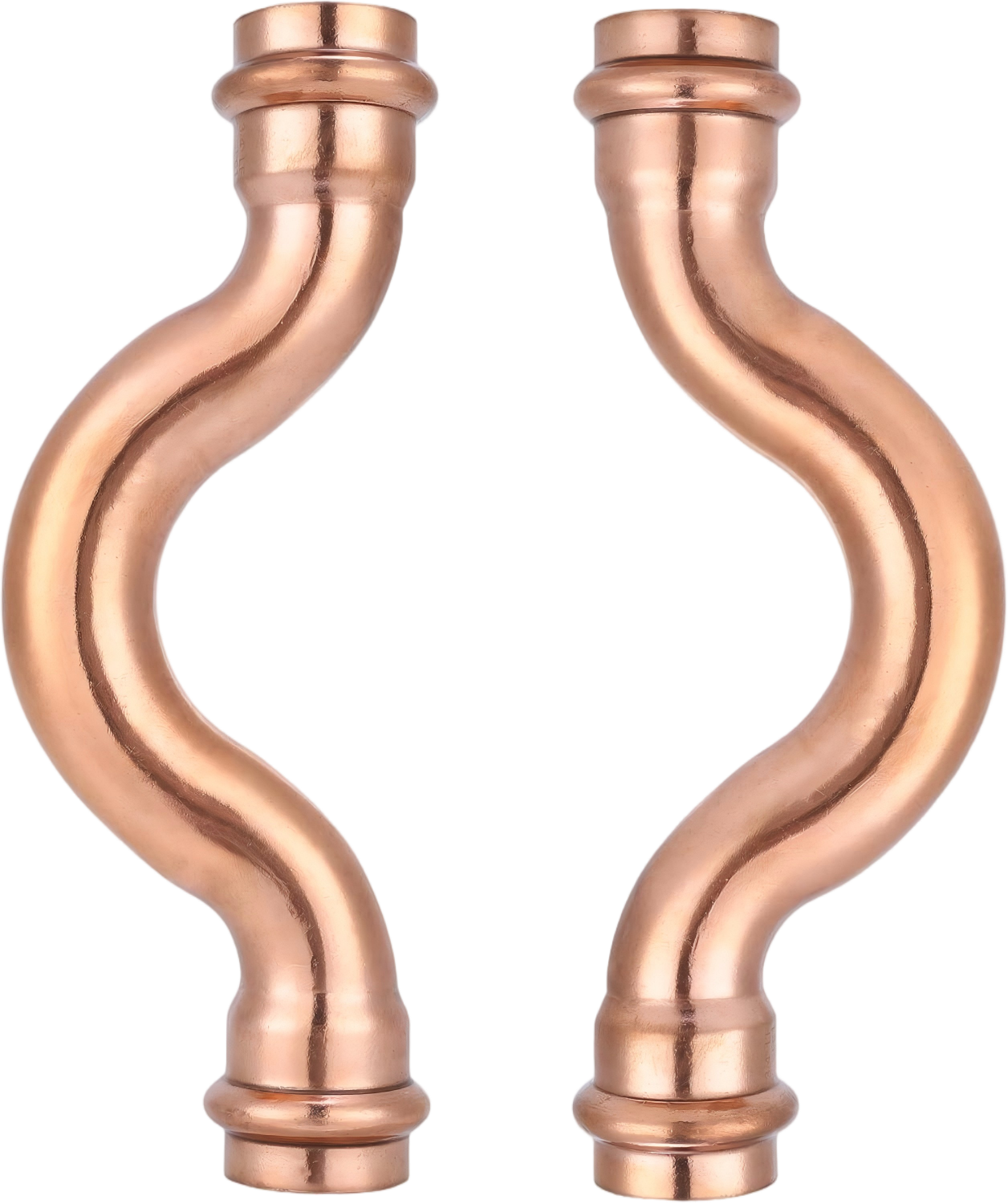 XUMAI Copper Press Cross-Over Fitting – Offset Copper Press Connector for Pipe Routing