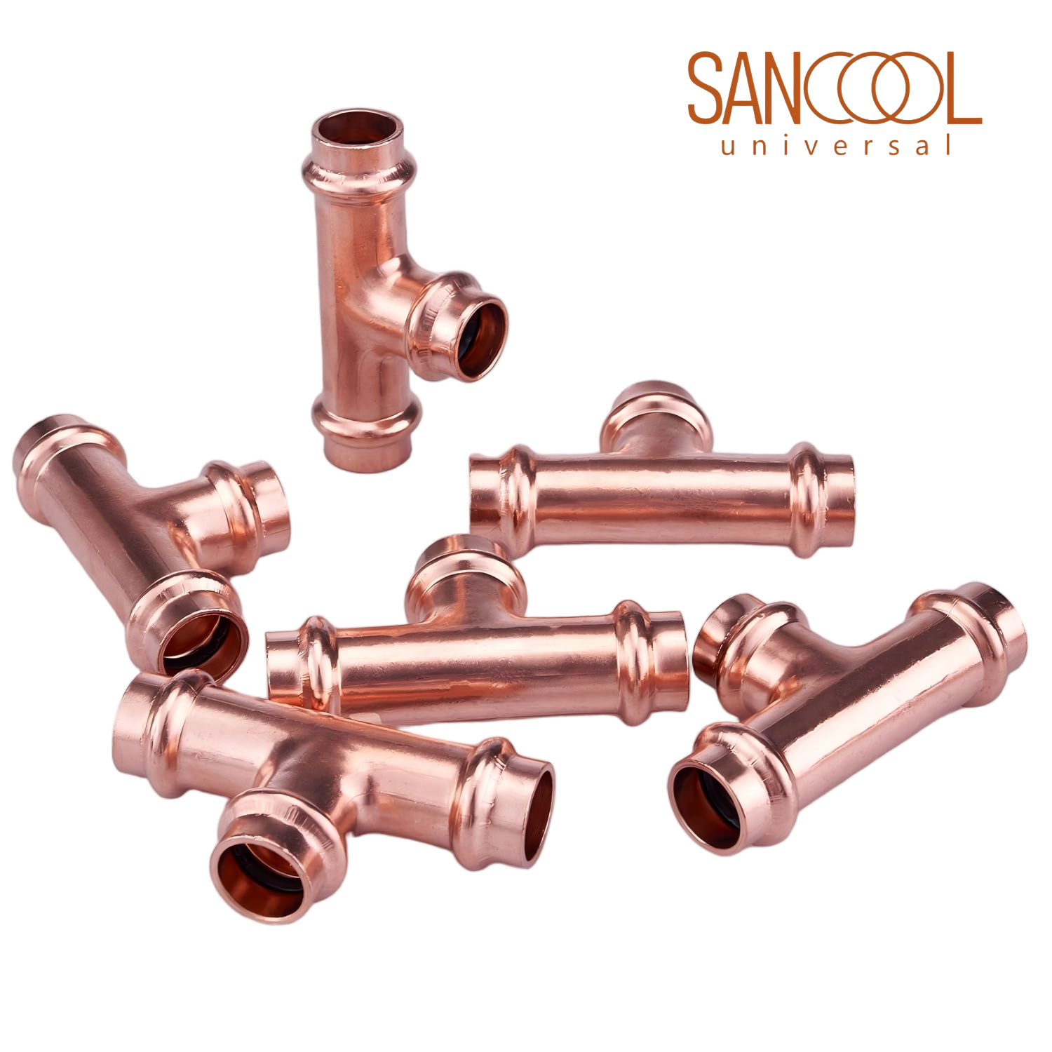 XUMAI Copper Press Fit Tee Fitting | For Copper Tube Connection - Image 3